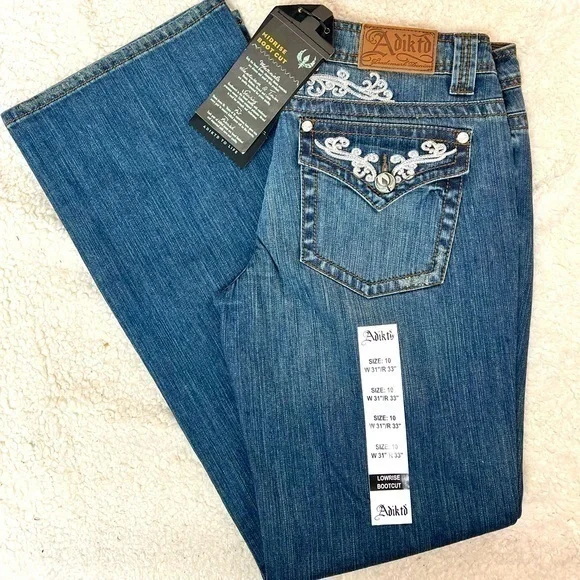 Adiktd Women's Denim Bootcut Lowrise Women's Jeans Size: 10/31 - Picture 1 of 11